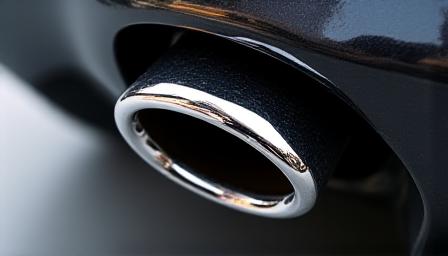 Terminale di scarico sportivo cromato lucido